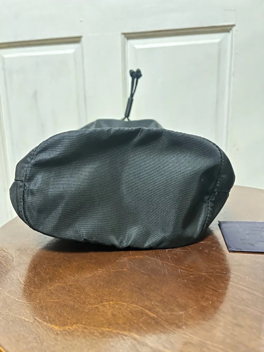 Y2K PRADA Black Nylon Drawstring Mini Bag pouch with Authentication card - Picture 10 of 10